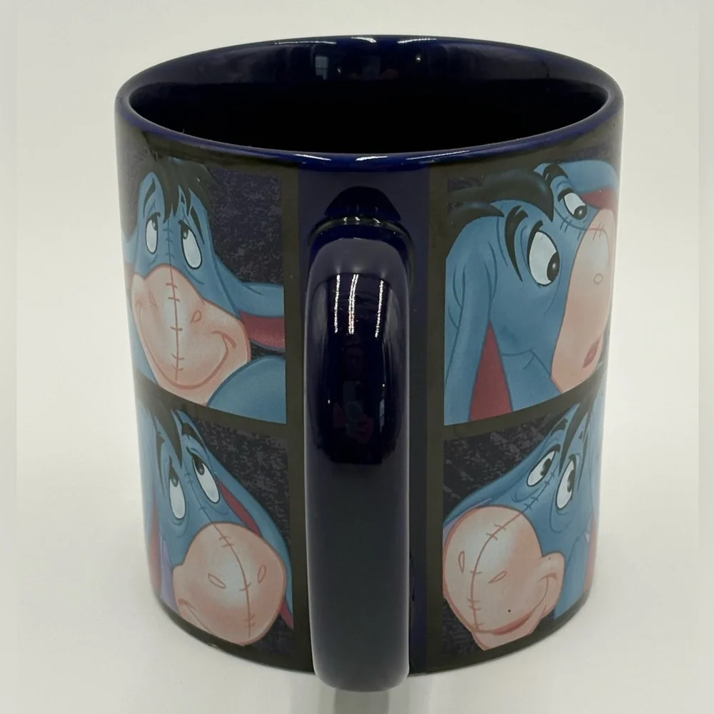Disney‎ Store Eeyore Coffee Mug Winnie the Pooh Blue Character Mug